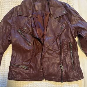 BlankNYC Burgundy Leather Jacket